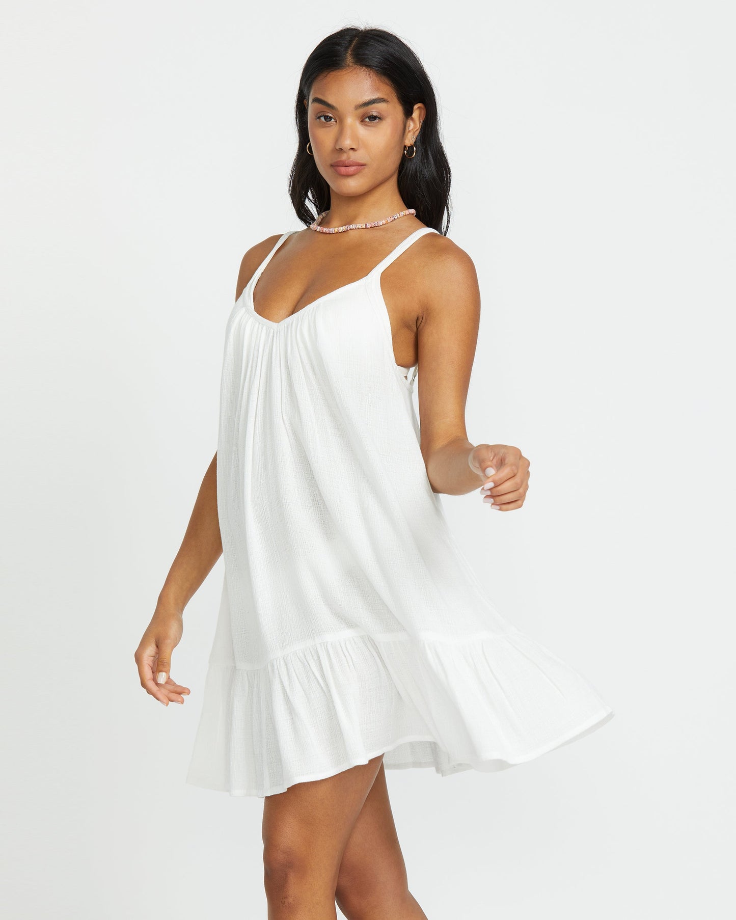 Beach Vibes Beach Coverup Dress - Salt Crystal