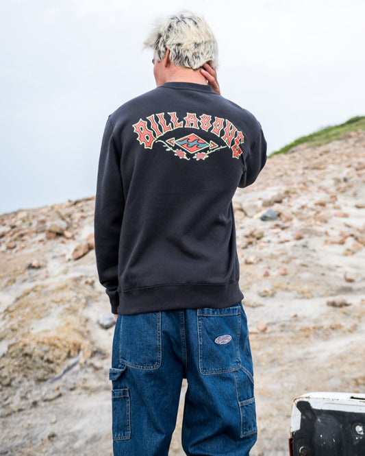 Short Sands Crewneck Sweatshirt - Washed Black