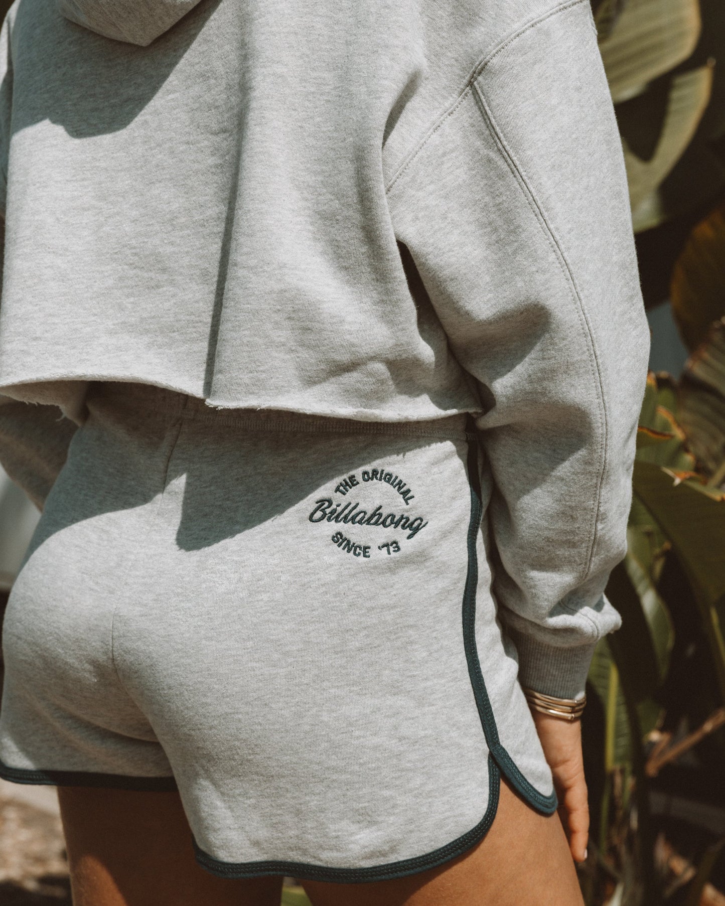 Triple Palms Dolphin Shorts - Heather Grey