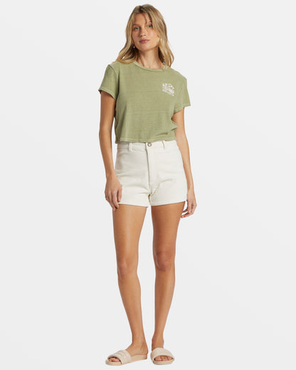 Free Fall Corduroy Shorts - White Cap
