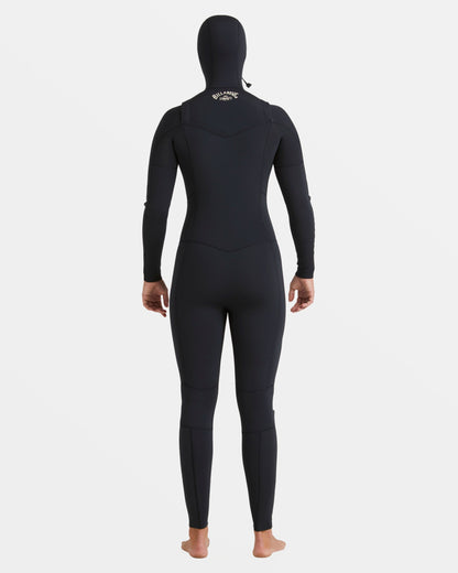 4/3mm Salty Dayz Natural Upcycler GBS Chest Zip Hooded Wetsuit - Black