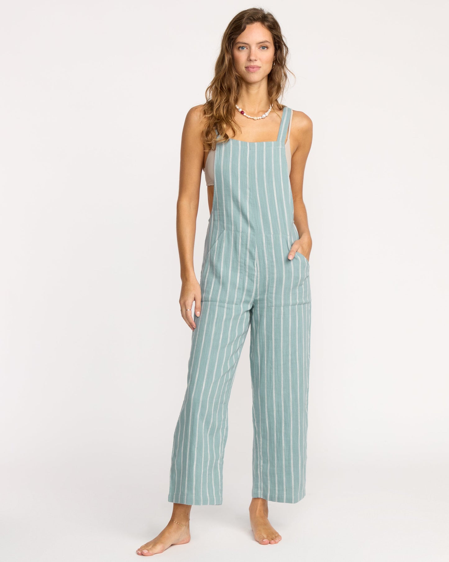 Pacific Time Jumpsuit - Blue Fog