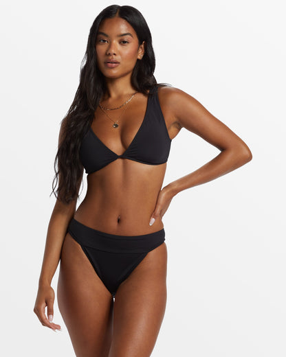 Sol Searcher Aruba Bikini Bottoms - Black Pebble