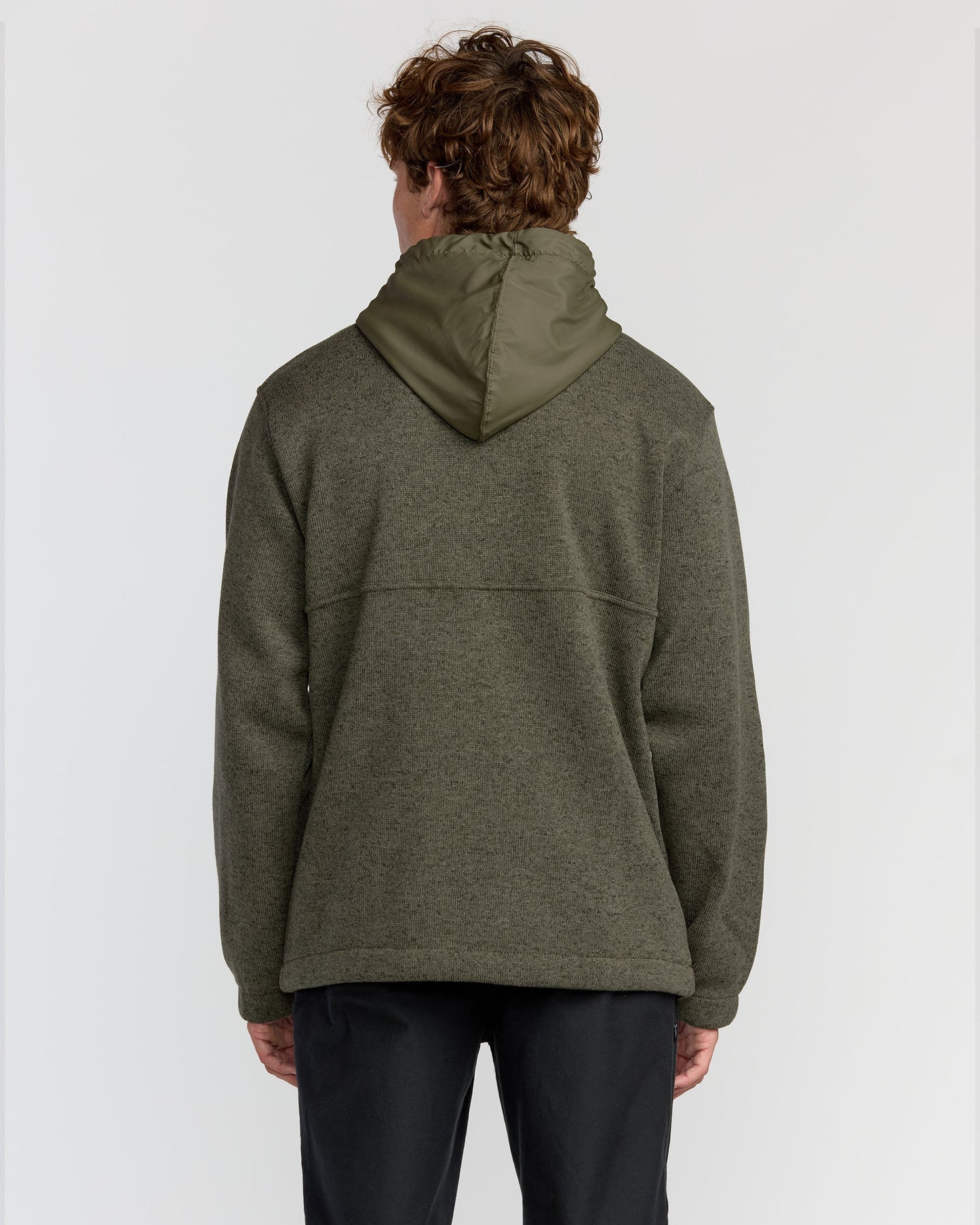 A/Div Boundary Hooded Half-Zip Pullover - Military Heather