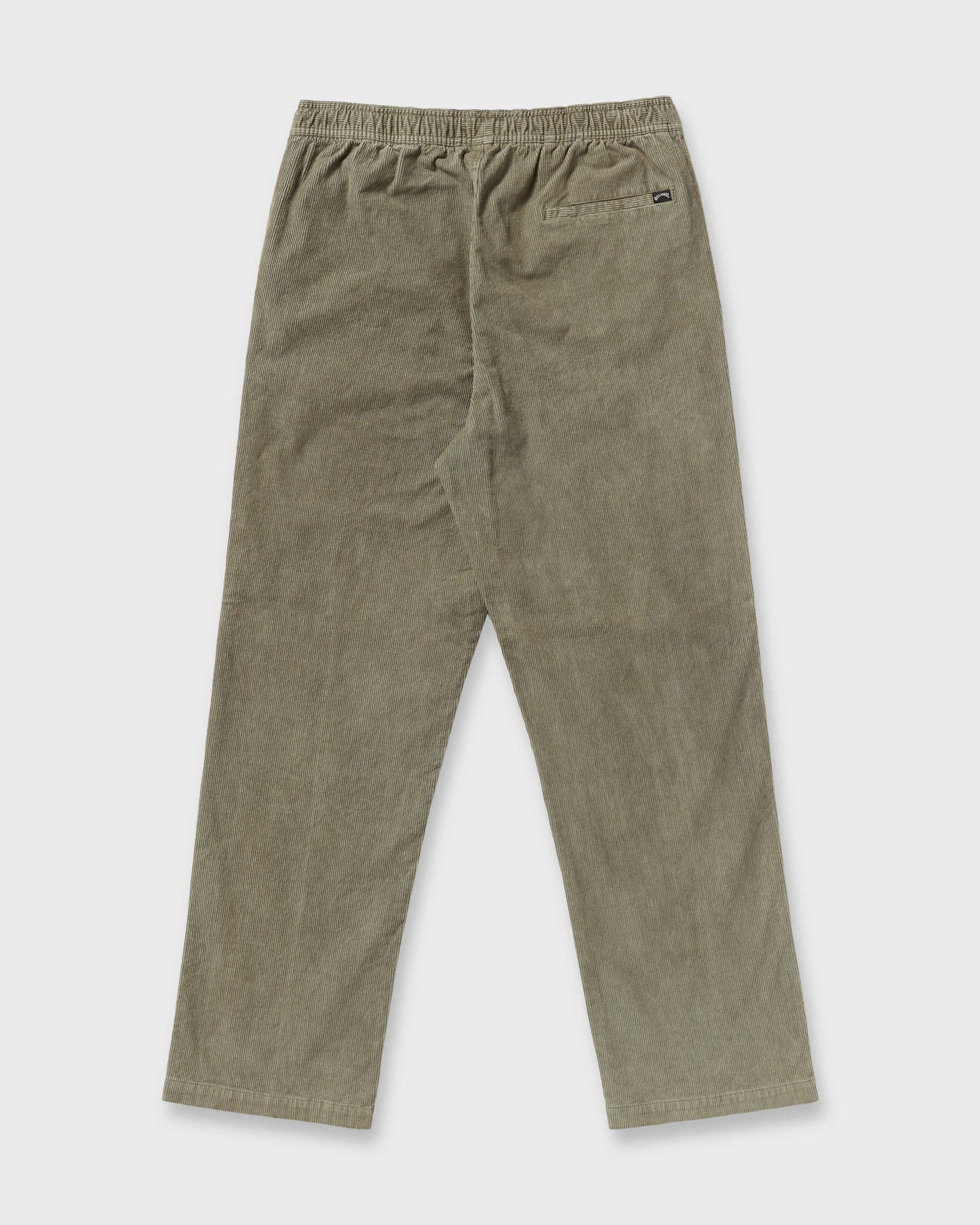 Larry Elastic Waist Corduroy Pants - Green Ash