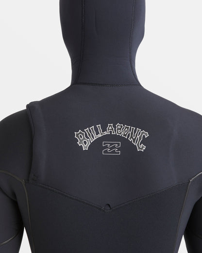 6/5mm Furnace Natural Upcycler Welded Chest Zip Wetsuit - Black