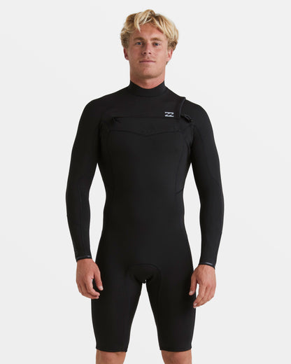 2/2mm Revolution Natural Upcycler GBS Chest Zip Long Sleeve Springsuit - Black