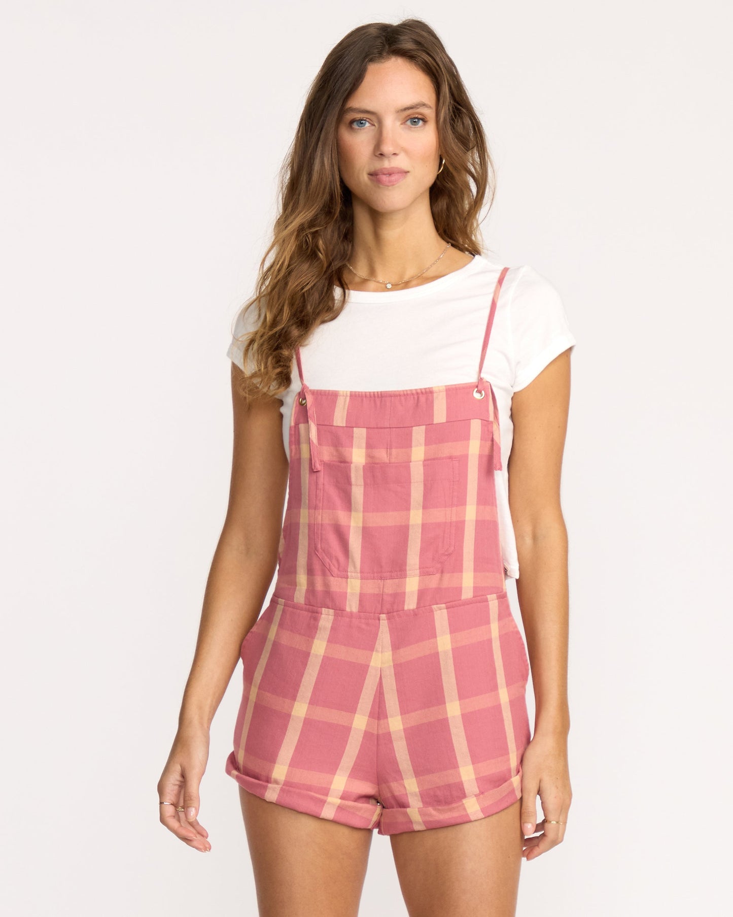 Wild Pursuit Romper - Plaid