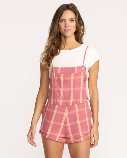 Wild Pursuit Romper - Plaid