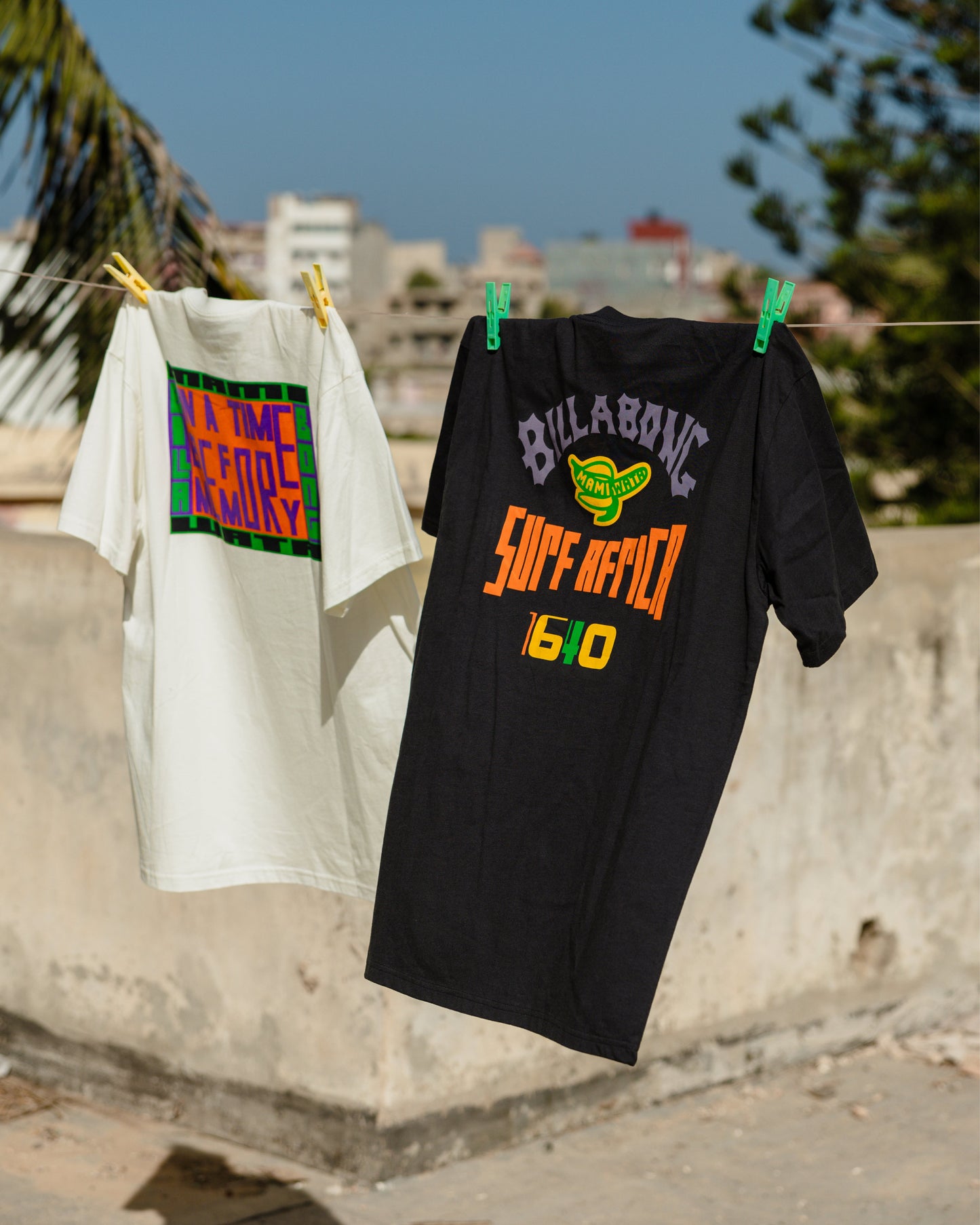 Billabong x Mami Wata Time Before Memory Regular Tee - Off White