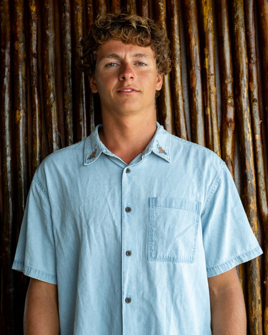 Occy Short Sleeve Shirt - Cloud Blue