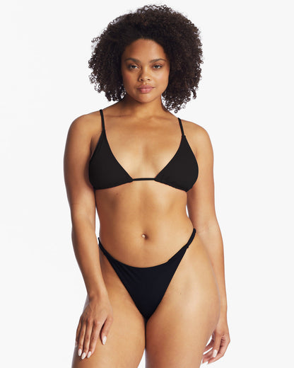 Sol Searcher Maya Bikini Bottoms - Black Pebble